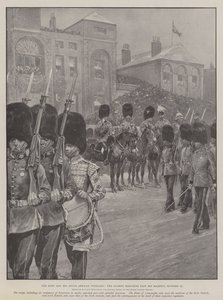 Le roi et ses vétérans sud-africains, les gardes défilant devant Sa Majesté, 27 octobre - Richard Caton Woodville junior
